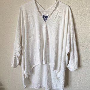 Jungmaven Relaxed 3/4 Sleeve High-Lo T-Shirt - Hemp and Organic Cotton Blend